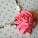 Cherries Jubilee Vintage Flower Necklace