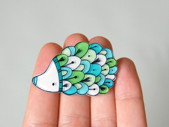 hedgehog brooch