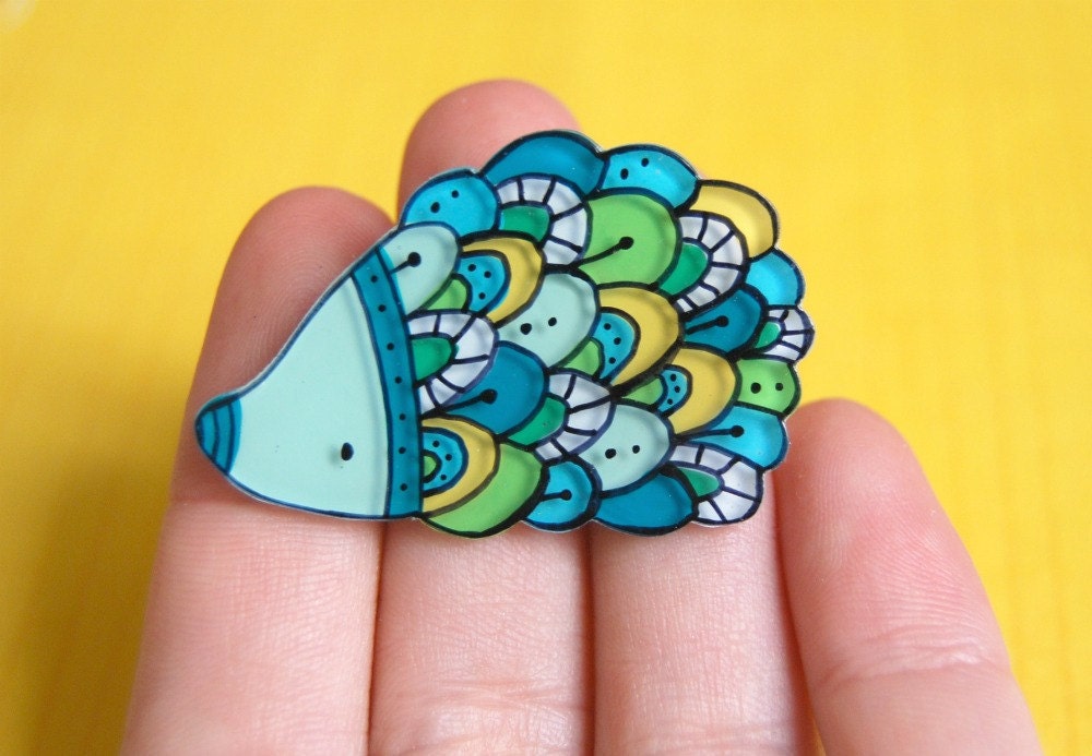 hedgehog brooch
