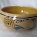Vintage Pottery Flower Soup Bowl