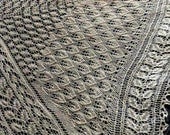 No Two Snowflakes presents Leaves Under The Snow 3rd Anniversary LACE SHAWL pattern PDF by Karen Walker