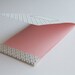 Matchbook notepad Blue and pink Retro flower pattern