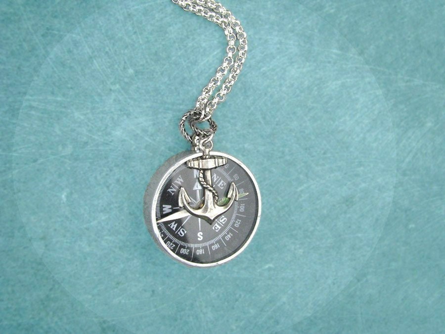 Compass Necklace - The Navigator - - AevaLillithStudios