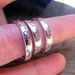 For Brian only - Sterling Silver Stacking Ring, Mothers Ring, Engraved Ring, Memory Ring, Childrens Name Ring- ONE ring only
