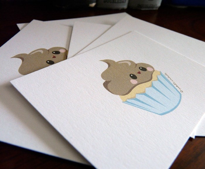 Mini Note Card Set : Cupcake
