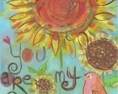 You are my sunshine CANVAS 11 x 14