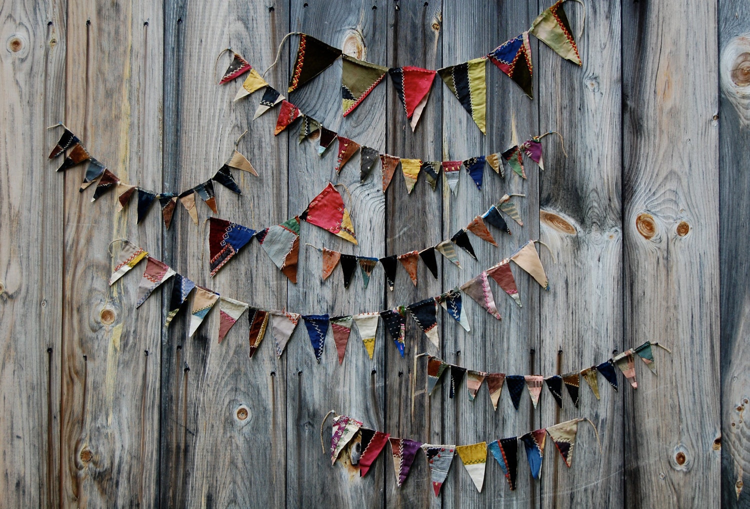 antique crazy quilt bunting