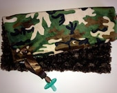 New Brown Camo Pacifier Blanket