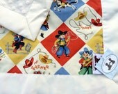 Lovey Blanket in Gitty Up with Plush Cream Minky Dot and Cream OR Blue Satin