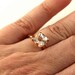 Cushion Morganite Ring 14K Rose Gold Morganite Engagement Ring Solitaire 14K White Yellow Rose Gold