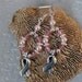 Breast Cancer Awareness Earrings, Swarovski Crystal and Pearl Earrings