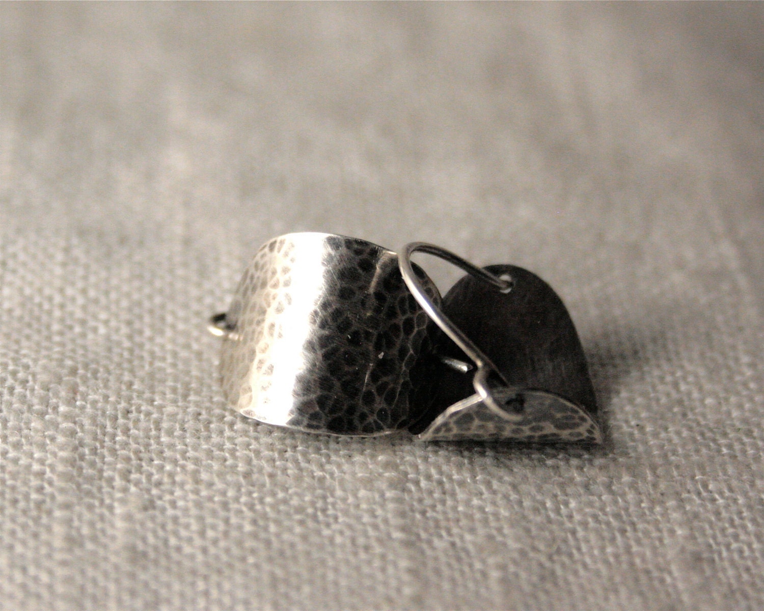 Basket Earrings - Small, Hammered