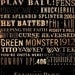 Fenway Park Red Sox typography original graphic art on canvas 20 x 24 by stephen fowler