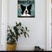 Border Collie Brewing Company Company original illustration graphic artwork on canvas 12 x 12 by gemini studio 12 x 12 bar art