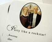 Party Like A Rockstar -Fill In Invitations (set of 8)