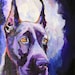 Great Dane Art Print of Original Acrylic Painting - 11x14 Dog Art