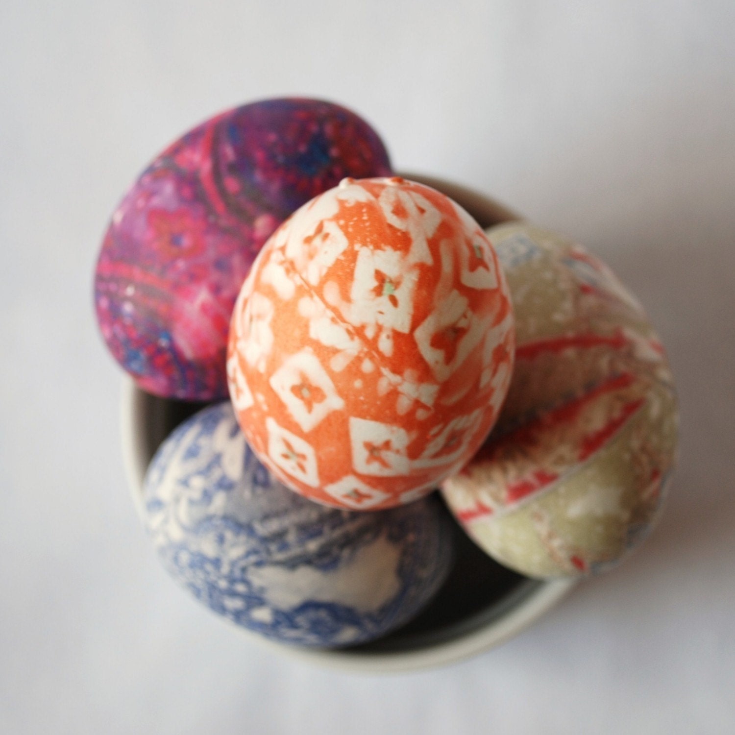 Silk Dyed Easter Egg Kit - Easy Tidy Fabulous Recycled and Reusable - US Shipping Included