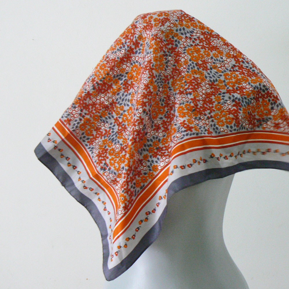 floral .vintage. scarf