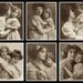 instant download of 6 vintage Images of Mothers and Daughters, Plus Bathing Beauties, printable images no. 107