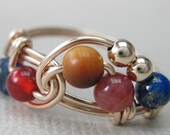 RememberRing -- Wire Wrapped 14K Gold Filled Remembrance Ring -- Personalized Memorial Jewelry