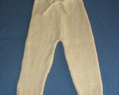 Wool Longie Cloth Diaper Cover Soaker Natural Medium 9-15 months