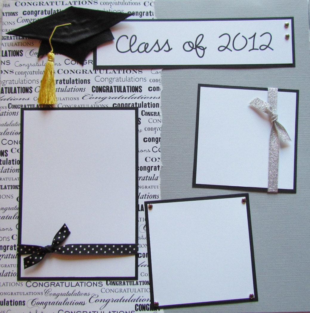 CLaSS of 2013 12x12 Premade Scrapbook Pages by JourneysOfJoy