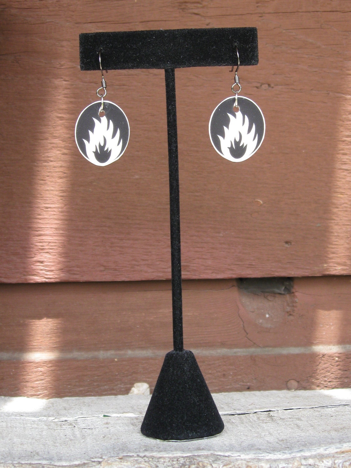 Shrinky dink charm earrings
