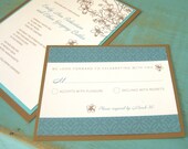 Apple Blossoms Tree Wedding Invitation Set