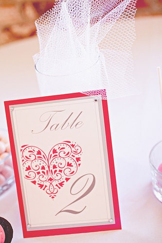Lavish Table Numbers