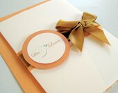 Elegant Fall Pocket WEdding Invitation Set