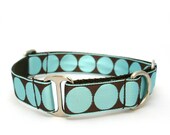 1" dog collar Breakfast at Tiffany's buckle or martingale dog collar
