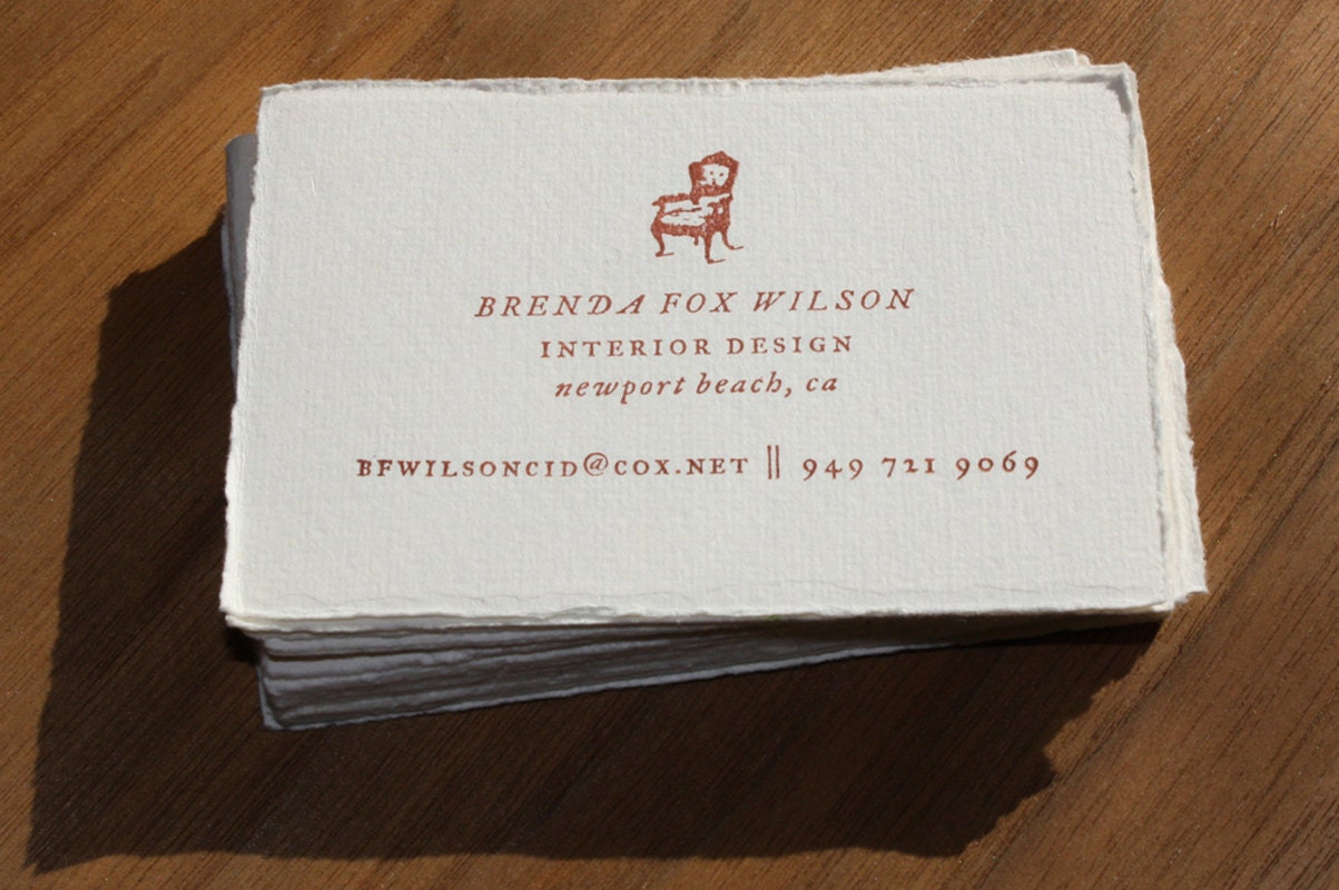 Custom Rubber Stamp for business cards