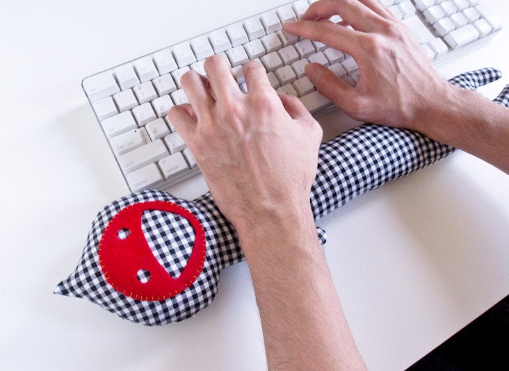 Keyboard Wrist Cushion Gingham