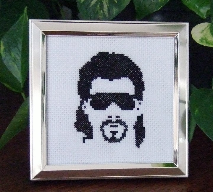 Kenny Powers - Framed Cross Stitch (Made to order)