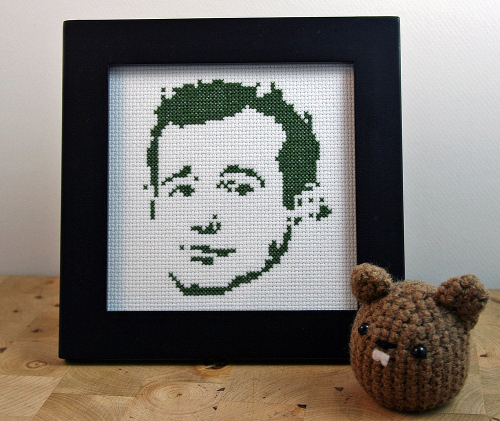 Bill Murray - Framed Cross Stitch