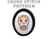 DIY Sugar Skull (version 9) - .pdf Original Cross Stitch Pattern - Instant Download