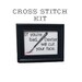 DIY Dexter cross stitch KIT