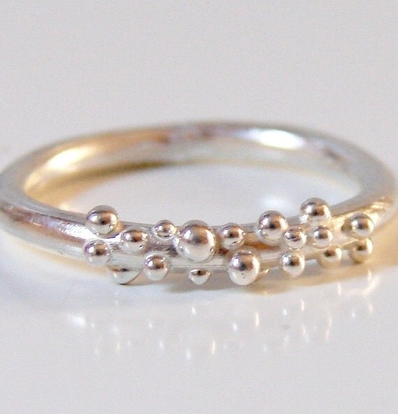 Sterling Silver Bubble Ring