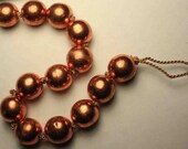Copper Large Bead Casual Bracelet Unisex