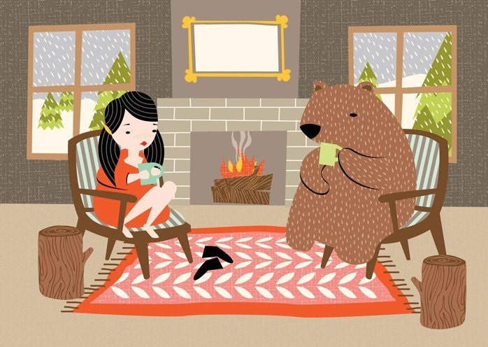 teatime print 5x7
