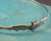 Bat headband vampire silver halloween victorian gothic