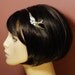 Bird headband swallow silver metal retro