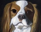 Cavalier King Charles dog art print