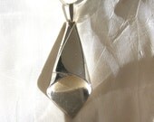 Wrapped Silver Sheet Pendant - Handmade