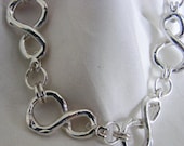 Silver Number 8 Infinity Bracelet