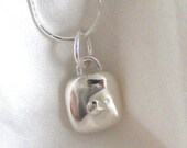 Silver Substantial Nugget Pendant - unique handmade