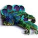 Peacock Hair Piece- Easy to Wear-
