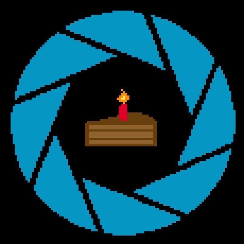 Aperture Science PDF Cross Stitch Pattern