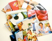 Summer No. 2 - 12 Recycled/Upcycled Little Envelopes - 2 1/2 X 4