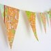 City Map Party Flags - DIY Vintage Paper Recycled Kit